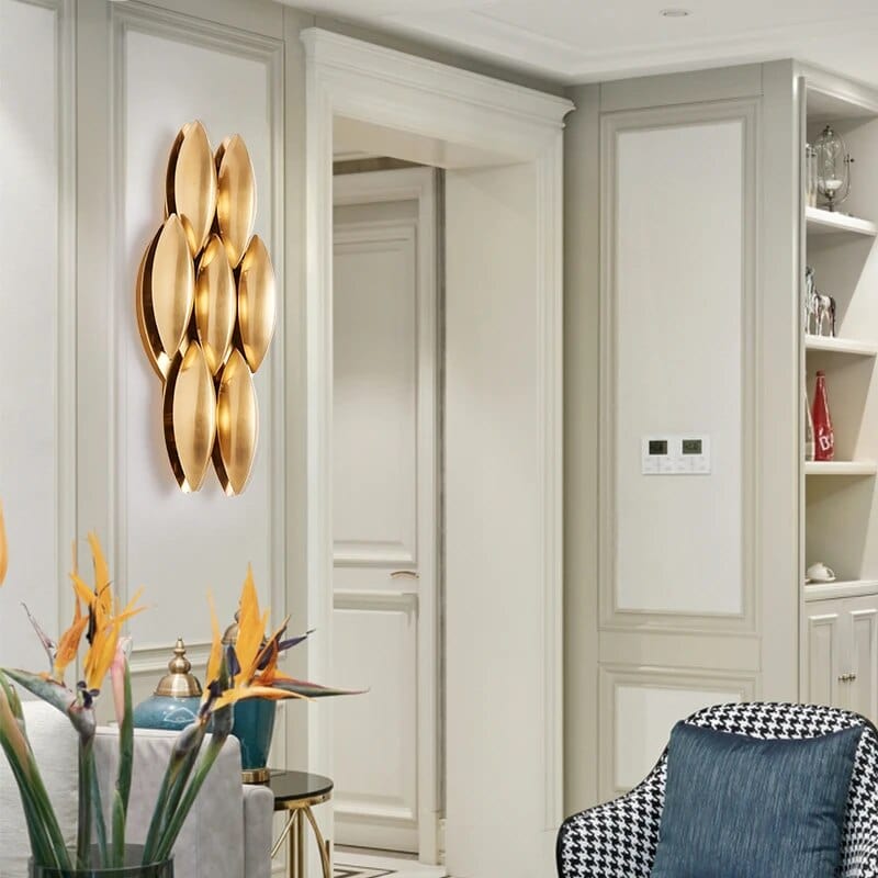 Applique murale dorée de luxe postmoderne | Marco Lucetti