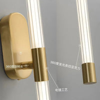 Applique murale dorée géométrique en acrylique | Marco Lucetti