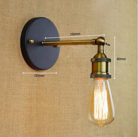 Applique murale dorée industrielle en métal | Marco Lucetti Doré