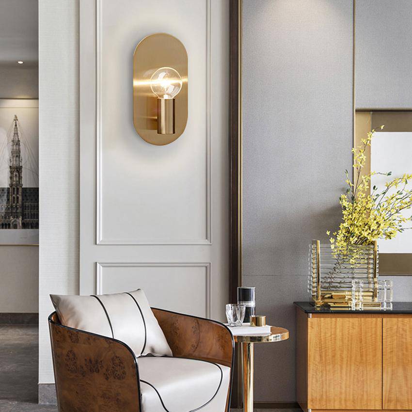 Applique murale dorée minimaliste « Éclat d'Or » | Marco Lucetti