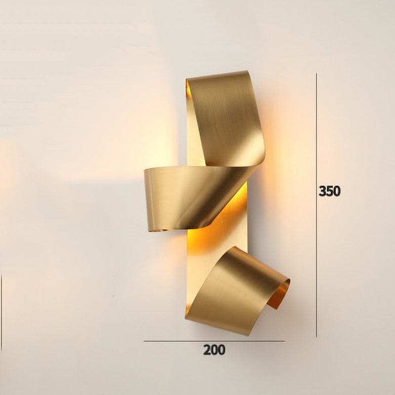 Applique murale dorée noeud Ilba | Marco Lucetti D