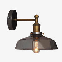 Applique murale dorée rustique en verre. | Marco Lucetti