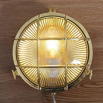 Applique murale dorée style cuivre Vintage pour extérieur IP44 LED waterproof. | Marco Lucetti Cuivre 2