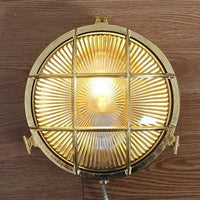 Applique murale dorée style cuivre Vintage pour extérieur IP44 LED waterproof. | Marco Lucetti Cuivre 2