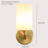 Applique Murale Dorée Verre Cylindrique - Indoor | Marco Lucetti