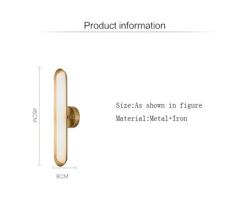 Applique murale dorée Wall | Marco Lucetti