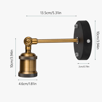 Applique murale Double tête E27 LED Style rétro classique cuivre | Marco Lucetti