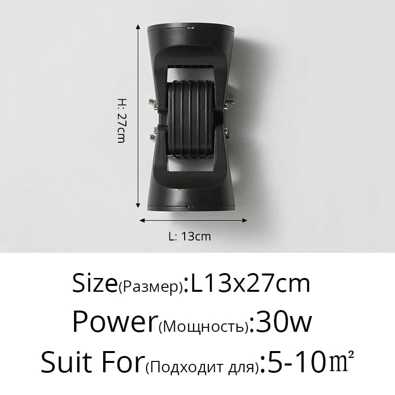 Applique Murale Double Tête Éclairage Paysage Étanche en Aluminium | Marco Lucetti