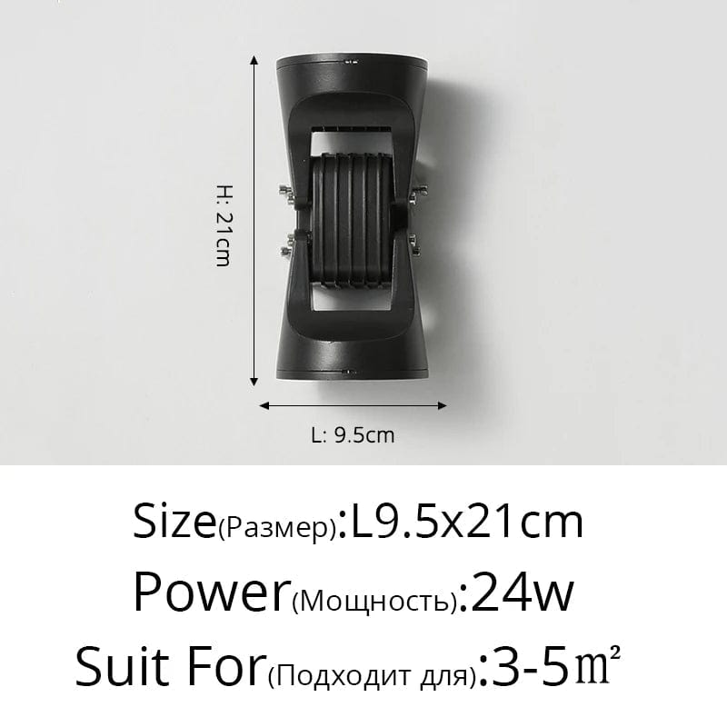 Applique Murale Double Tête Éclairage Paysage Étanche en Aluminium | Marco Lucetti