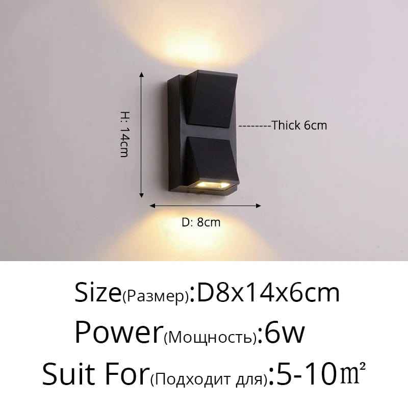 Applique Murale Double Tête Éclairage Paysage Étanche en Aluminium | Marco Lucetti