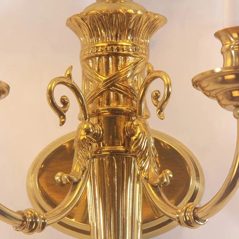 Applique Murale Double Tête Style Nordique en Cuivre LED Rétro - Nordic Glow | Marco Lucetti