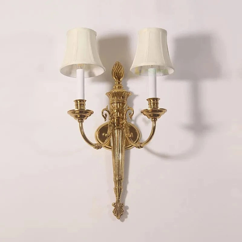 Applique Murale Double Tête Style Nordique en Cuivre LED Rétro - Nordic Glow | Marco Lucetti