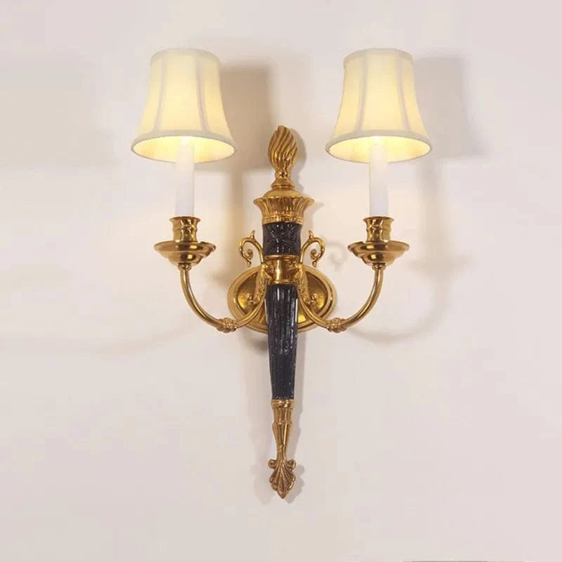 Applique Murale Double Tête Style Nordique en Cuivre LED Rétro - Nordic Glow | Marco Lucetti