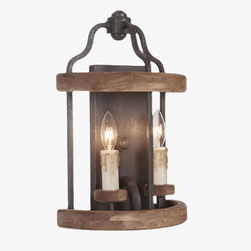 Applique Murale Double Tête Vintage Industrielle Américaine | Marco Lucetti