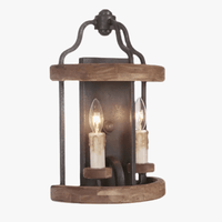 Applique Murale Double Tête Vintage Industrielle Américaine | Marco Lucetti