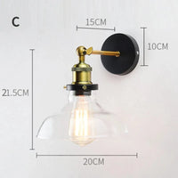 Applique murale élégante avec abat-jour en verre | Marco Lucetti Conception claire C