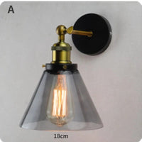 Applique murale élégante avec abat-jour en verre | Marco Lucetti Gris fumé Design A