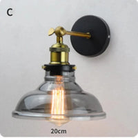 Applique murale élégante avec abat-jour en verre | Marco Lucetti Gris Fumé Design C