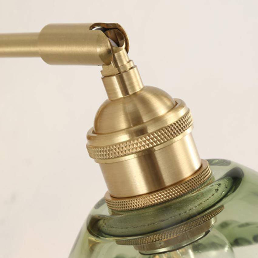 Applique murale élégante en doré et verre coloré | Marco Lucetti