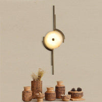 Applique murale élégante en marbre et métal doré | Marco Lucetti