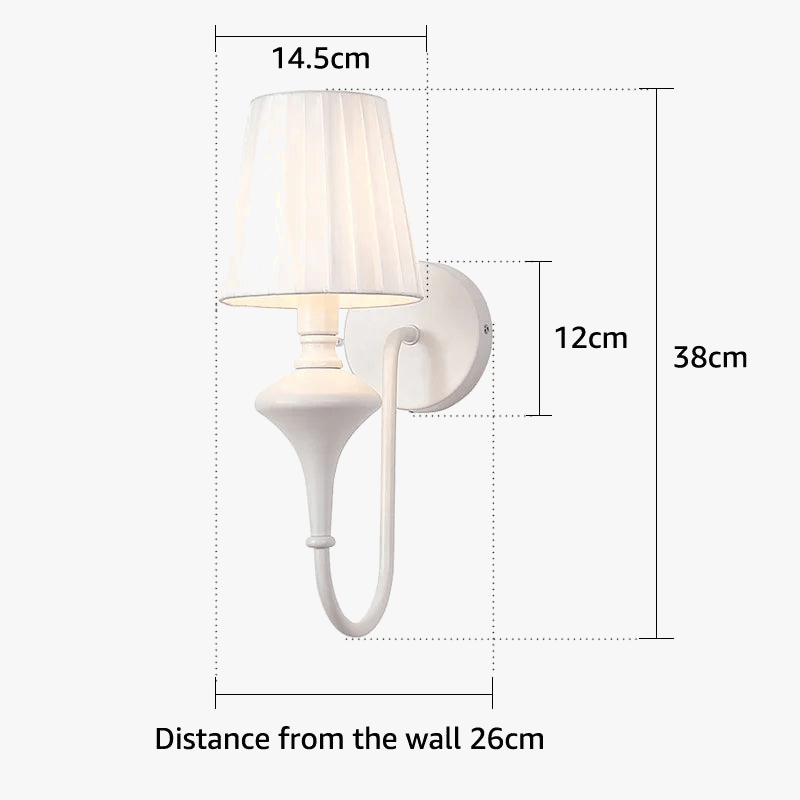 Applique Murale Élégante Moderne en Tissu - Luminaire Décoratif d'Intérieur | Marco Lucetti