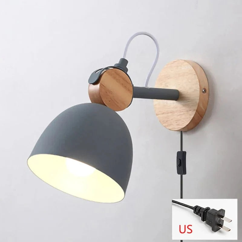 Applique murale en bois Creative Light | Marco Lucetti Gris américain / Blanc chaud (2700-3500K)