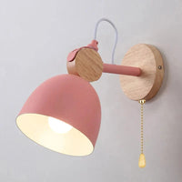 Applique murale en bois Creative Light | Marco Lucetti Interrupteur à tirette rose / Blanc chaud (2700-3500K)