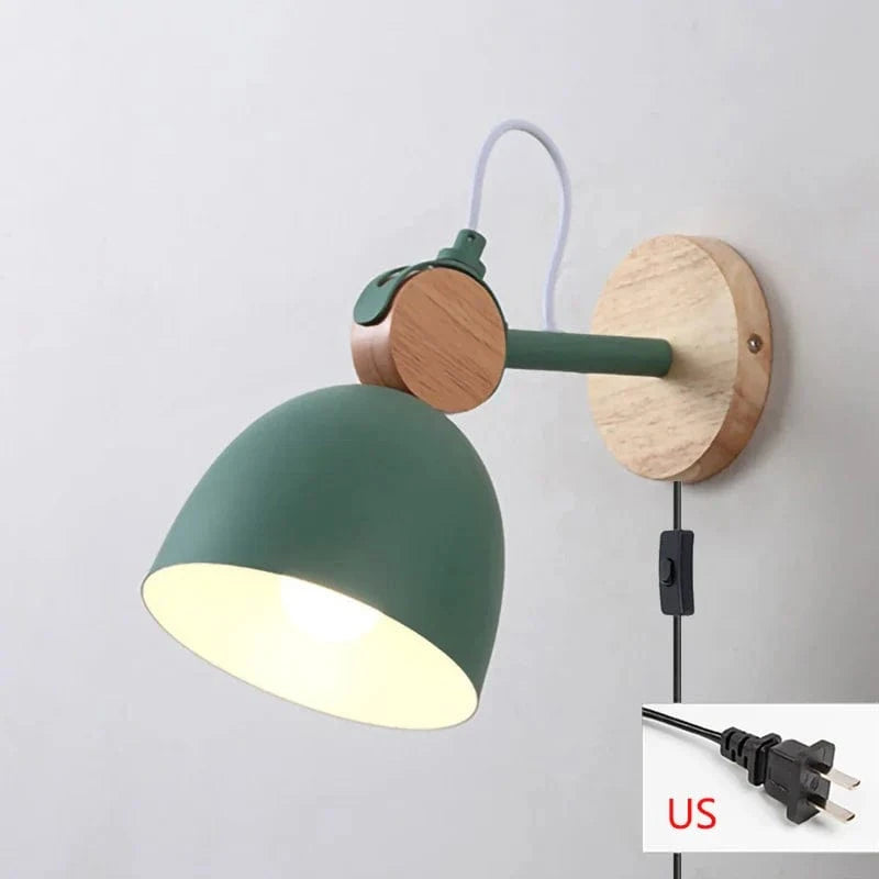 Applique murale en bois Creative Light | Marco Lucetti Vert américain / Blanc chaud (2700-3500K)