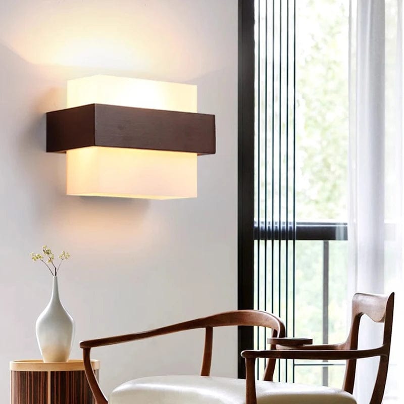 Applique murale en bois de noyer. | Marco Lucetti