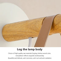 Applique murale Led en bois Nordique.
