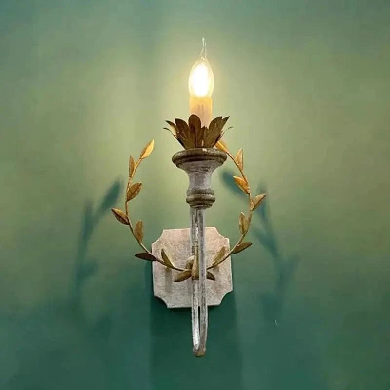 Applique murale en bois massif au style pastoral ancien | Marco Lucetti