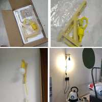 Applique murale en bois massif avec design créatif et câble minimaliste | Marco Lucetti