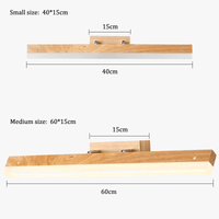 Applique murale en bois nordique modern pour salle de bain et miroir maquillage | Marco Lucetti