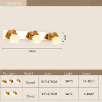 Applique murale en bois pour miroir de salle de bain - Cubic Wood					       | Marco Lucetti