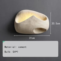 Applique murale en ciment créative haut de gamme pour hôtel - Livraison directe assurée | Marco Lucetti StyleB / Lumière naturelle