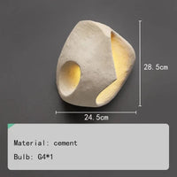 Applique murale en ciment créative haut de gamme pour hôtel - Livraison directe assurée | Marco Lucetti StyleC / Lumière naturelle