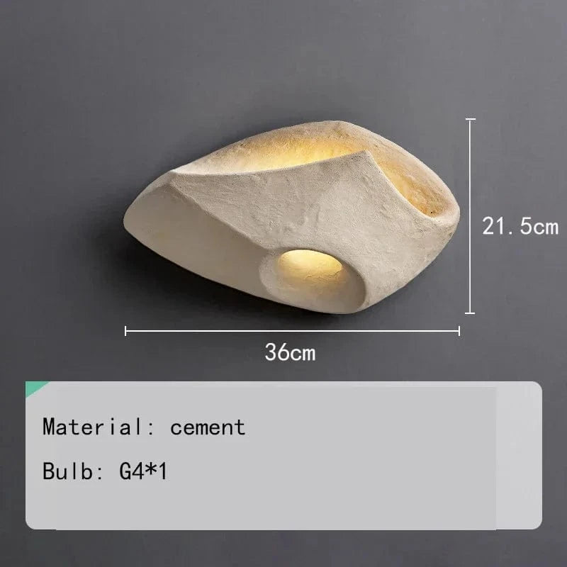 Applique murale en ciment de luxe et design | Marco Lucetti Modèle A / Lumière blanche