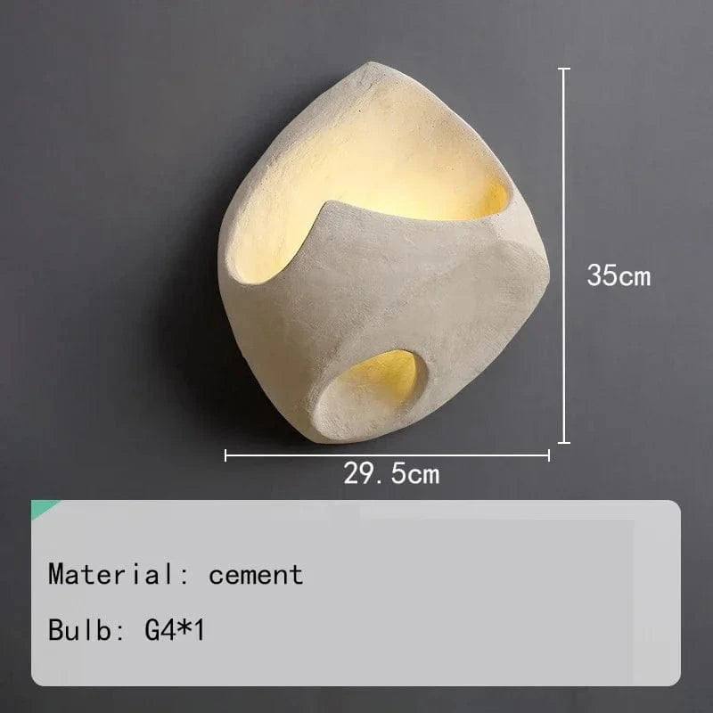 Applique murale en ciment de luxe et design | Marco Lucetti Style D / Lumière naturelle