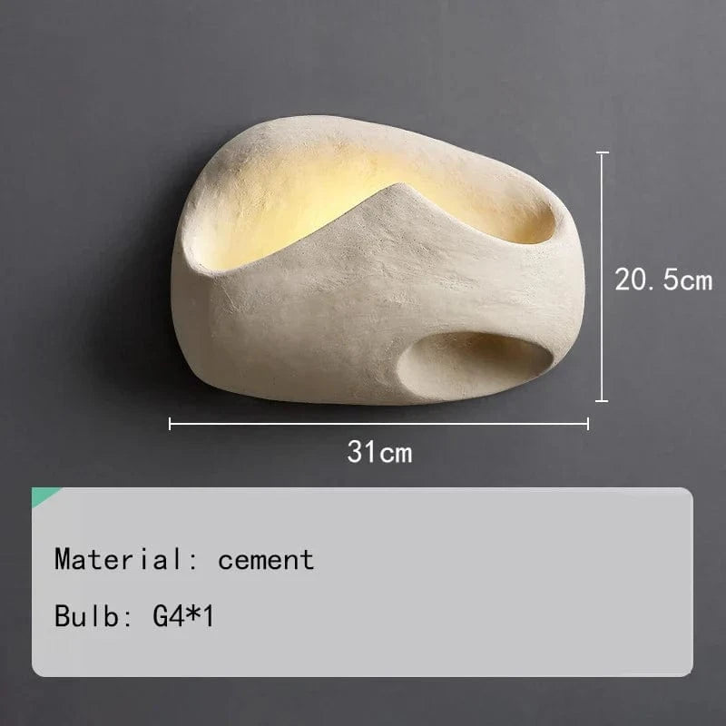Applique murale en ciment design pour hôtellerie et bureaux | Marco Lucetti StyleB / Lumière naturelle