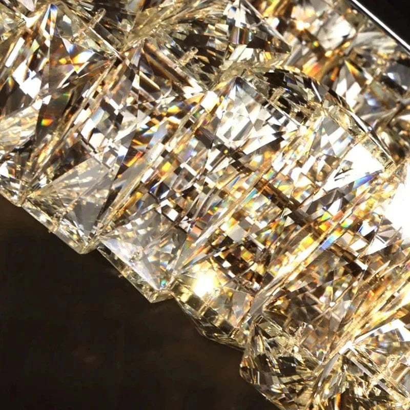 Applique murale en cristal carrée - Élégance contemporaine | Marco Lucetti