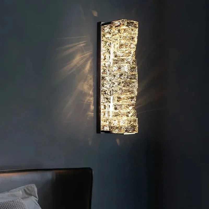 Applique murale en cristal carrée - Élégance contemporaine | Marco Lucetti