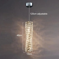 Applique murale en cristal carrée - Élégance contemporaine | Marco Lucetti 12 H46cm A / Lumière 3 couleurs / Or