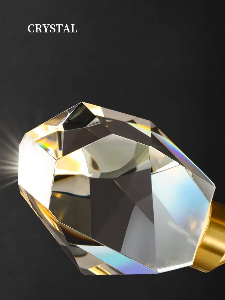 Applique murale en cristal de cuivre "Éclat d'Or" | Marco Lucetti