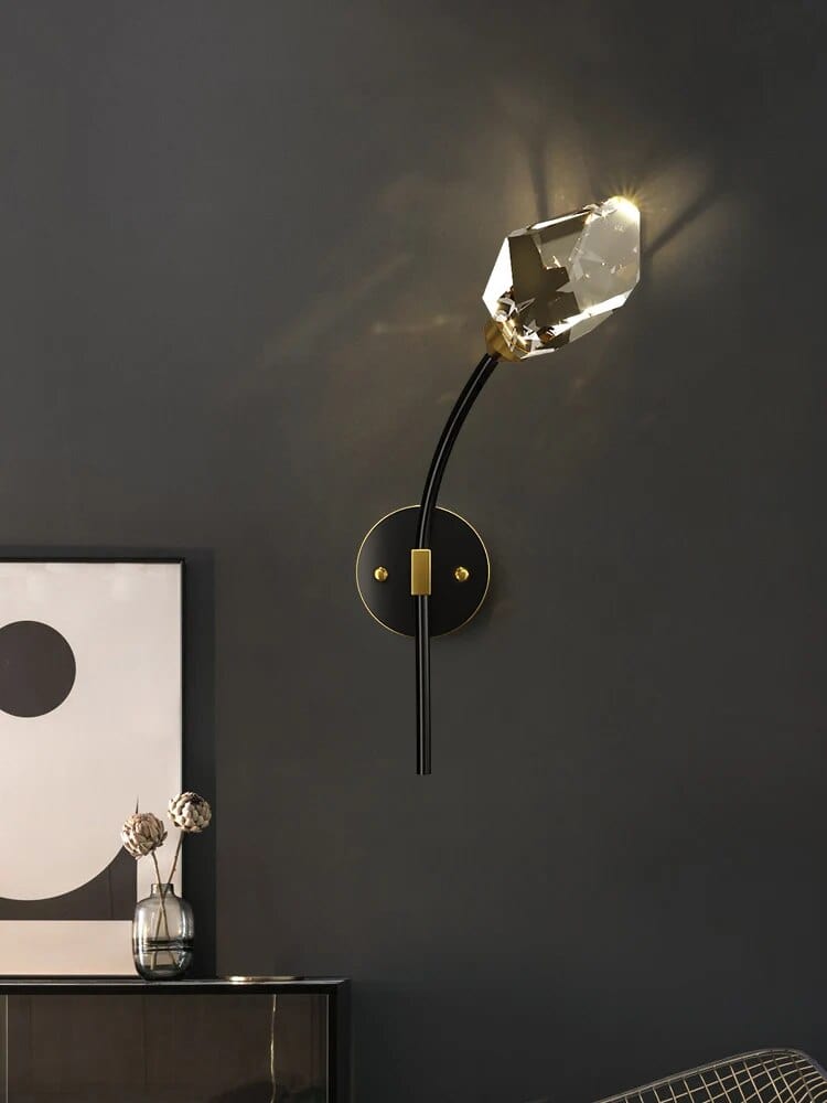 Applique murale en cristal de cuivre "Éclat d'Or" | Marco Lucetti