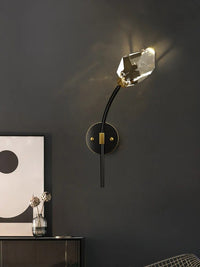 Applique murale en cristal de cuivre "Éclat d'Or" | Marco Lucetti