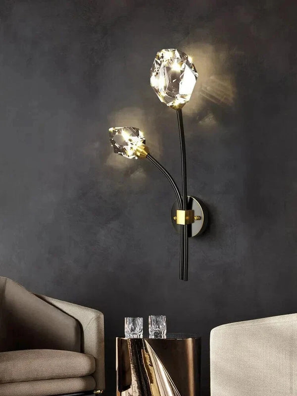 Applique murale en cristal de cuivre "Éclat d'Or" | Marco Lucetti