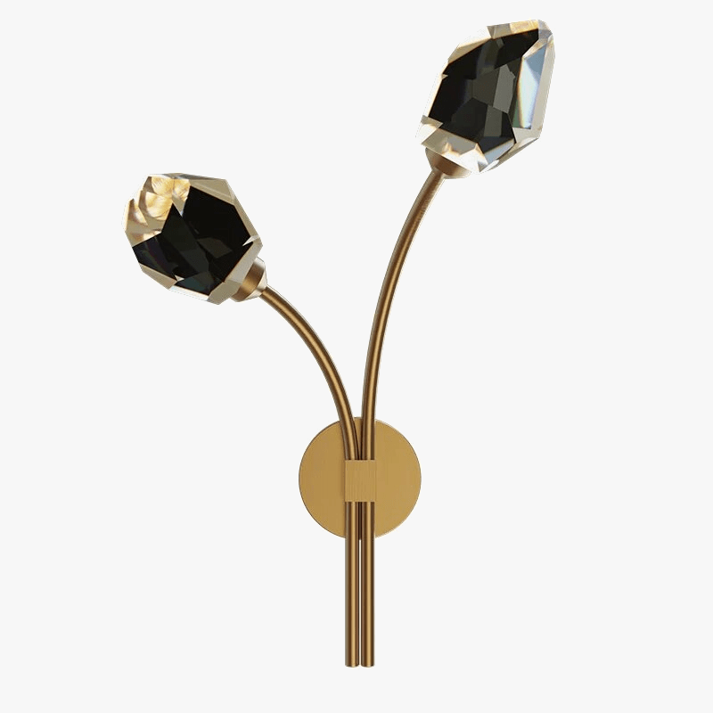 Applique murale en cristal de cuivre "Éclat d'Or" | Marco Lucetti