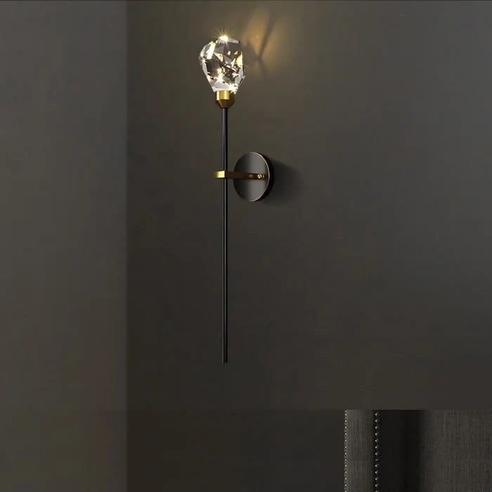 Applique murale en cristal de cuivre "Éclat d'Or" | Marco Lucetti B Glace / 3 couleurs