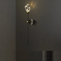 Applique murale en cristal de cuivre "Éclat d'Or" | Marco Lucetti B Glace / 3 couleurs