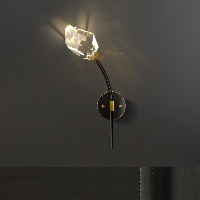 Applique murale en cristal de cuivre "Éclat d'Or" | Marco Lucetti C Glace / 3 couleurs